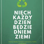 Zielony Tablica Dzień Ziemi Plakat